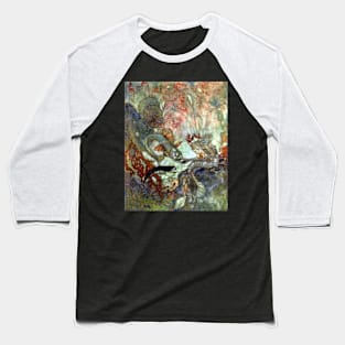 The Merman King - Edmund Dulac Baseball T-Shirt